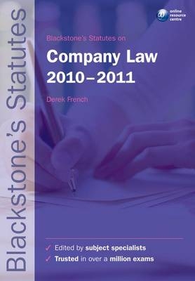 Blackstone's Statutes on Company Law