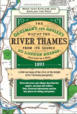 The River Thames Map from the Source to London 1893 - Ernest George Ravenstein