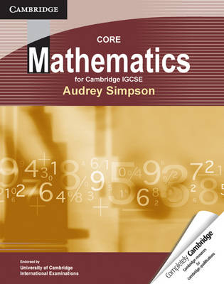 Core Mathematics for Cambridge IGCSE - Audrey Simpson