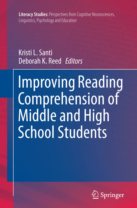 Improving Reading Comprehension of Middle and High School Students - 