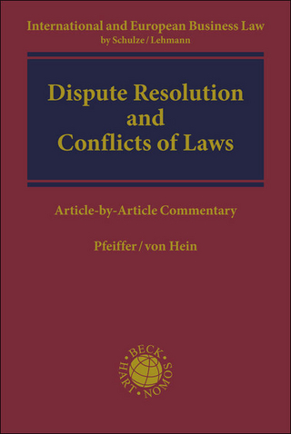 Dispute Resolution and Conflicts of Laws