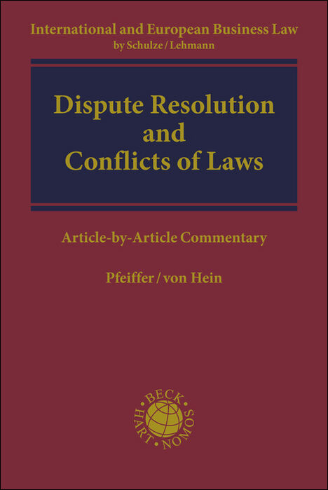 Dispute Resolution and Conflicts of Laws - 