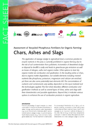 Chars, Ashes and Slags