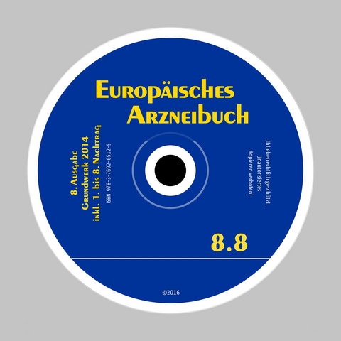 Europ&auml;isches Arzneibuch DVD-ROM 8. Ausgabe, Grundwerk 2014 inkl. 1. bis 8. Nachtrag