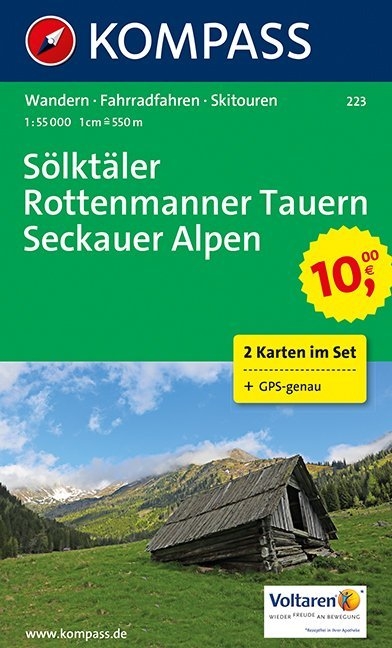 KOMPASS Wanderkarte S&ouml;lkt&auml;ler - Rottenmanner Tauern - Seckauer Alpen - 