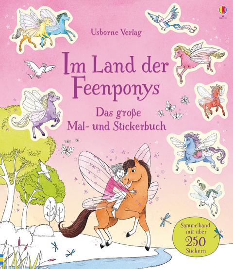 Im Land der Feenponys: Das große Mal- und Stickerbuch - Lesley Sims, Zanna Davidson