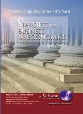 Statistics for Business and Economics and Student CD-ROM - Paul Newbold, William L. Carlson, Betty M. Thorne