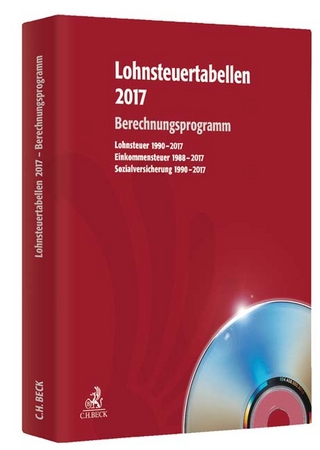Lohnsteuertabellen 2017 CD-ROM