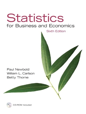 Statistics for Business and Economics and Student CD - Paul Newbold, William Carlson, Betty Thorne