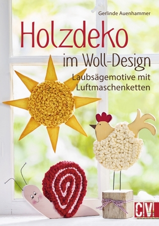 Holzdeko im Woll-Design