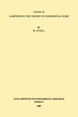 Lectures on a Method in the Theory of Exponential Sums