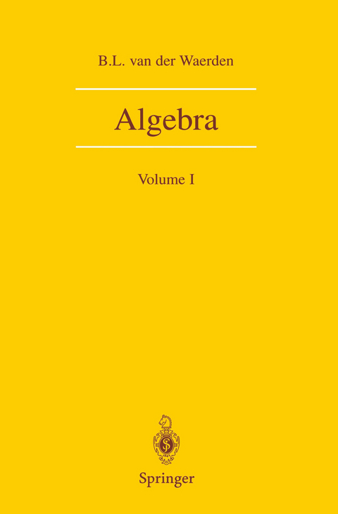 Algebra - B.L. van der Waerden