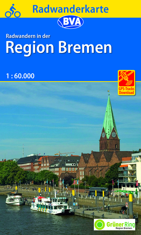 Radwanderkarte BVA Radwandern in der Region Bremen 1:60.000, GPS-Tracks Download