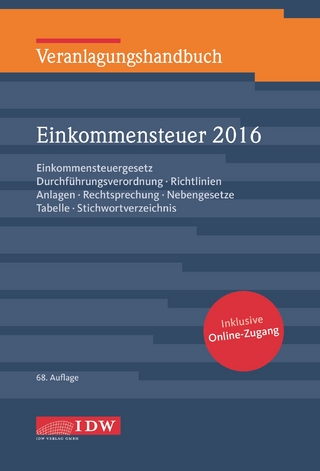 Veranlagungshandbuch Einkommensteuer 2016