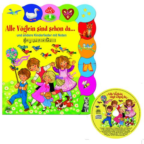18 beliebte Kinderlieder - Pappebuch + CD