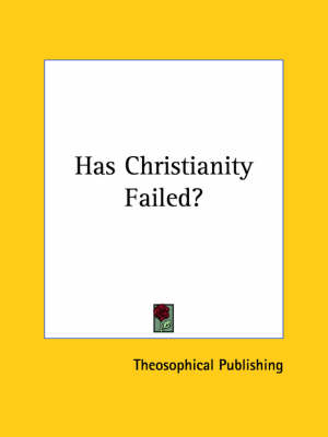 Has Christianity Failed?