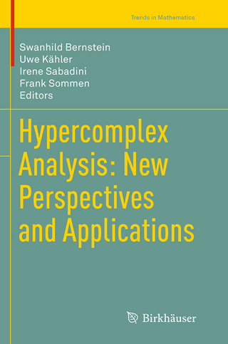 Hypercomplex Analysis: New Perspectives and Applications