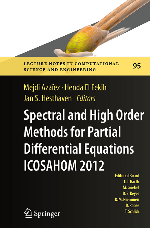 Spectral and High Order Methods for Partial Differential Equations - ICOSAHOM 2012 - 