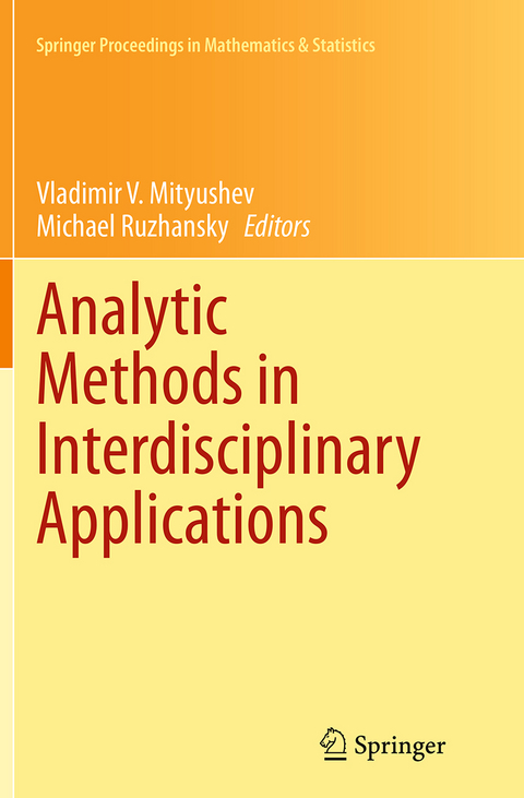Analytic Methods in Interdisciplinary Applications - 