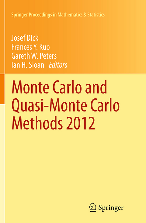 Monte Carlo and Quasi-Monte Carlo Methods 2012 - 