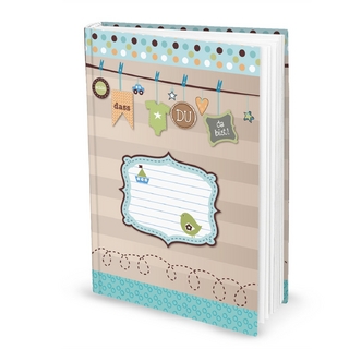 Babybuch für Jungen (Hardcover, A4, Blankoseiten)