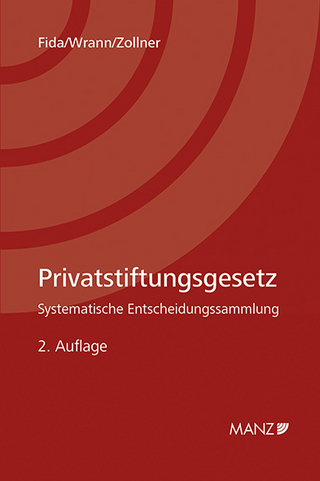 Privatstiftungsgesetz Systematische Entscheidungssammlung