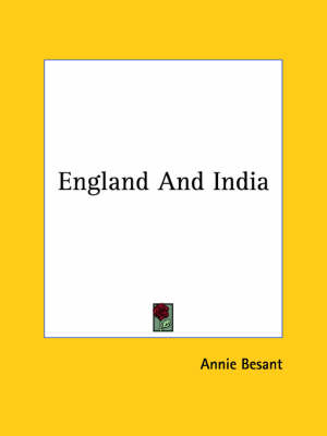 England And India