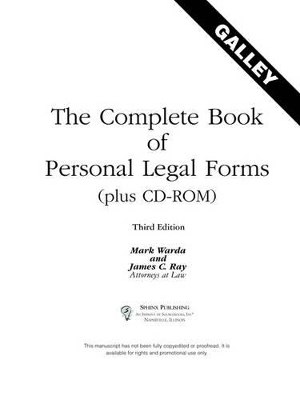 Complete Book of Personal Legal Forms