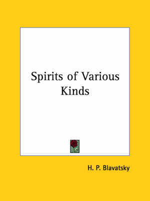 Spirits of Various Kinds