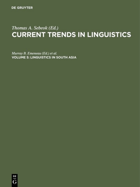 Linguistics in South Asia - 