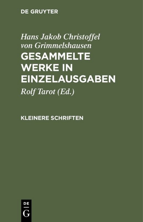 Kleinere Schriften - 