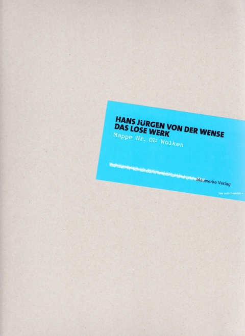 Mappe 01 Wolken - Hans J&uuml;rgen von der Wense