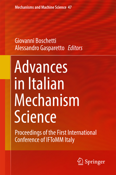 Advances in Italian Mechanism Science - 