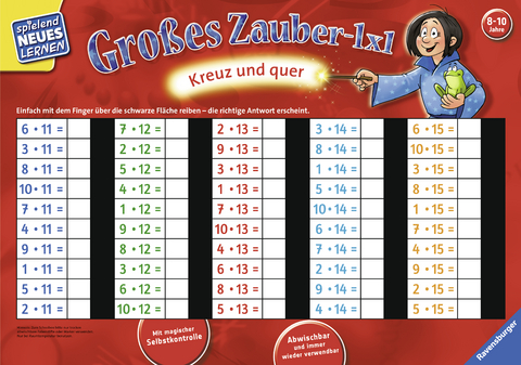 Gro&szlig;es Zauber-1x1: Kreuz und quer