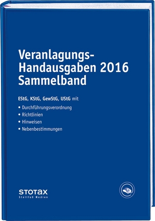 Veranlagungs-Handausgaben 2016 Sammelband