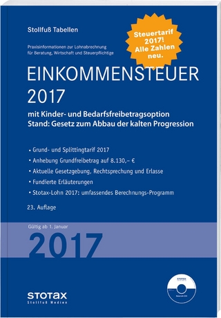 Tabelle, Einkommensteuer 2017