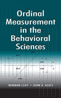 Ordinal Measurement in the Behavioral Sciences