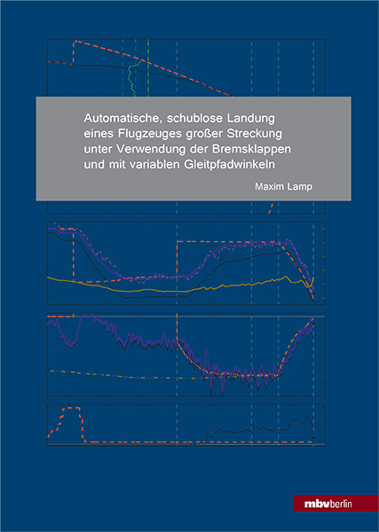 Automatische, schublose Landung eines Flugzeuges großer Streckung unter Verwendung der Bremsklappen und mit variablen Gleitpfadwinkeln - Maxim Lamp