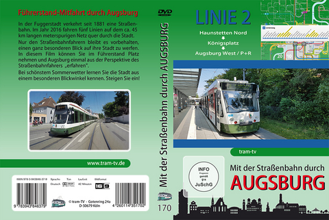 Mit der Straßenbahn durch Augsburg - Linie 2