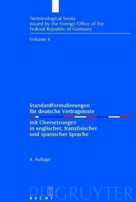 Standardformulierungen für deutsche Vertragstexte
