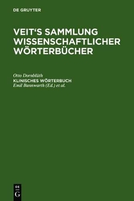 Klinisches W&ouml;rterbuch - Otto Dornbl&uuml;th