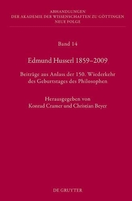 Edmund Husserl 1859&ndash;2009 - 
