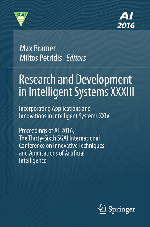 Research and Development in Intelligent Systems XXXIII - 
