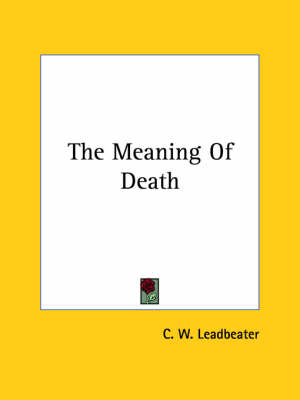 The Meaning Of Death