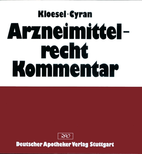 Arzneimittelrecht - Kommentar - 