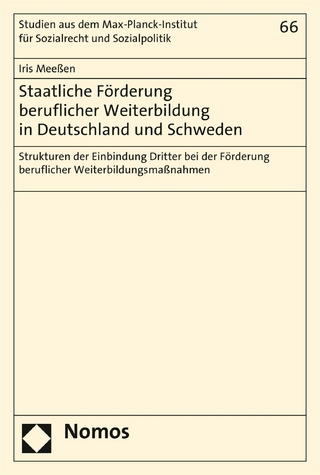 Staatliche Förderung beruflicher Weiterbildung in Deutschland und Schweden