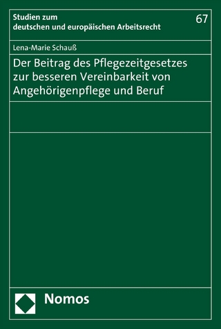 Der Beitrag des Pflegezeitgesetzes zur besseren Vereinbarkeit von Angehörigenpflege und Beruf