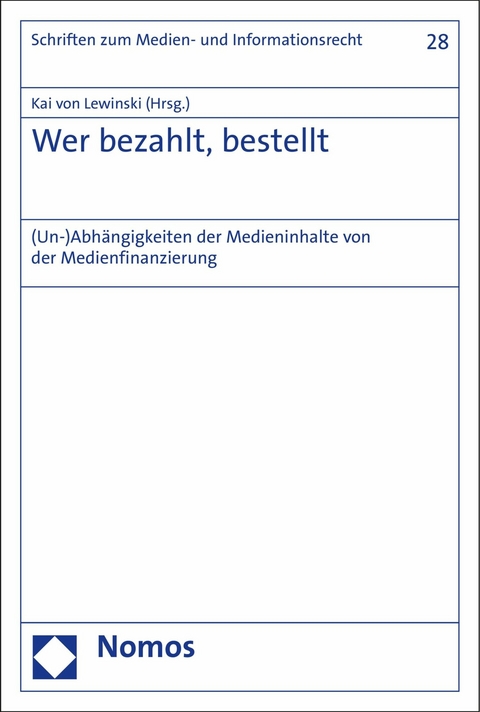 Wer bezahlt, bestellt - 