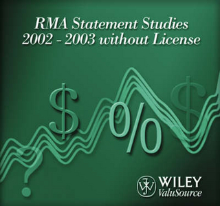 RMA Annual Statement Studies 2002-2003 without License CD