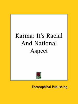Karma -  Theosophical Publishing